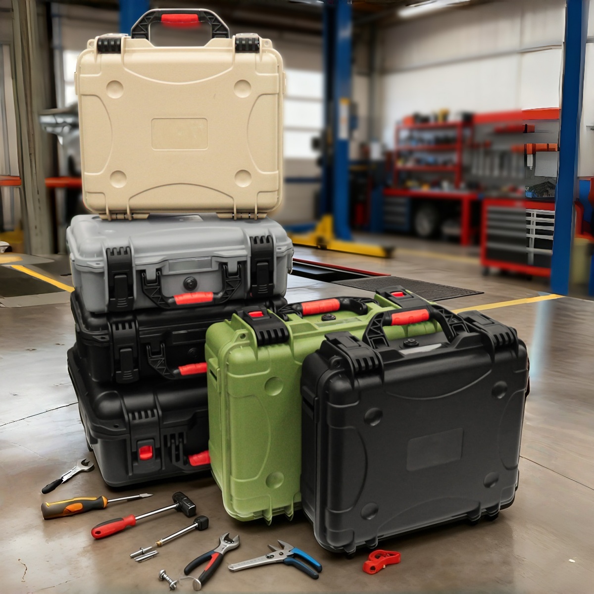 Fish Finder Case - Boîte à outils portable avec éponge